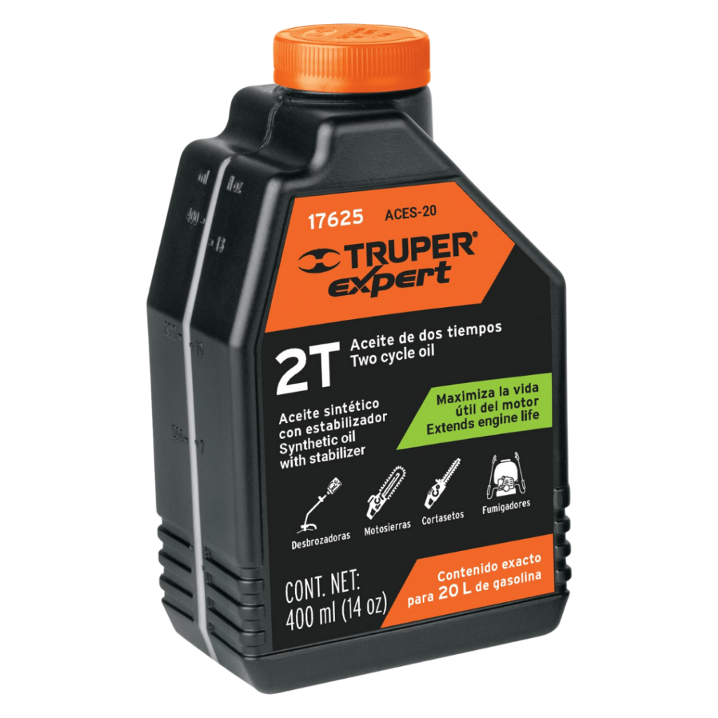Aceite sintético para motor de 2 tiempos, 400 ml