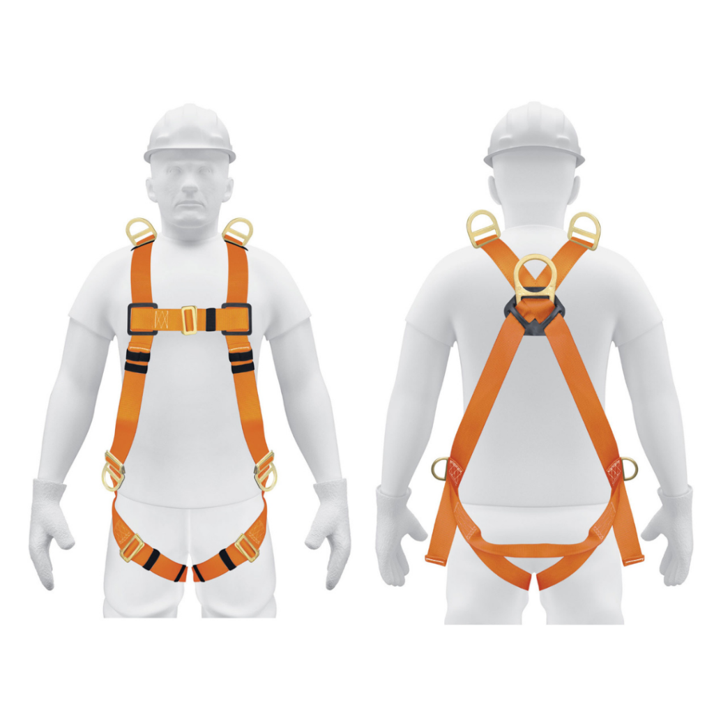 Arnés de cuerpo completo con 5 anillos ANSI TRUPER