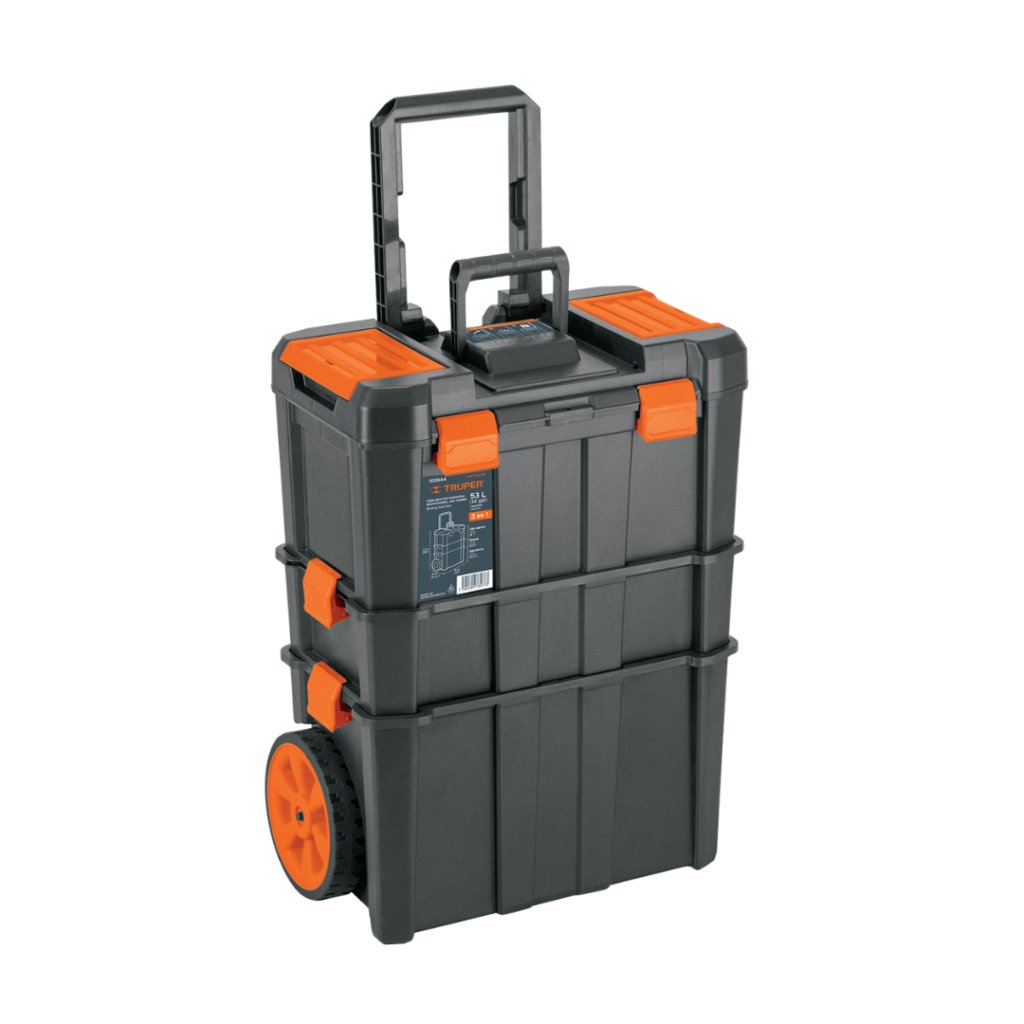 Caja para herramienta,19"x25 con ruedas 3 en 1 desmontable